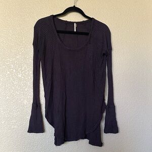 Free People Plum Long Sleeve Tunic